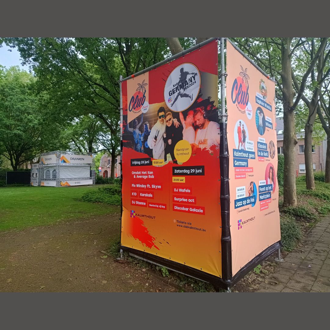 Kleine reclametoren voor cultuuraanbod in Kalmthout